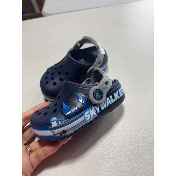 Crocs Star Wars Skywalker Clog Kids Size 6 C Navy Blue 15 cm - Picture 10 of 12